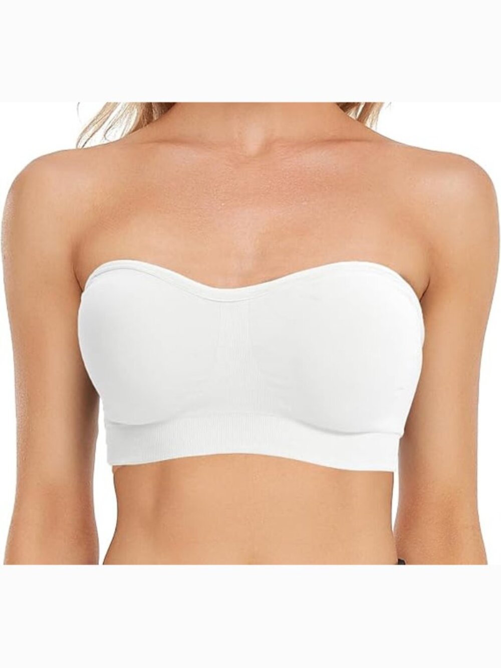 Seamless Strapless Lightly-Padded Bandeau Bra